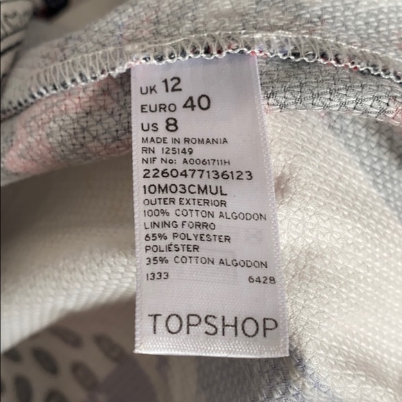 Topshop Cutout Dress Size 8/M - Picture 5 of 5